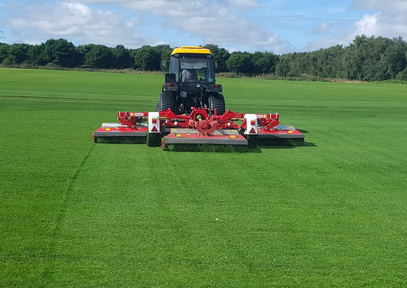Fresh turf being produced